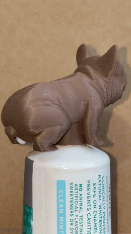 Poopin French Bulldog Toothpaste Cap