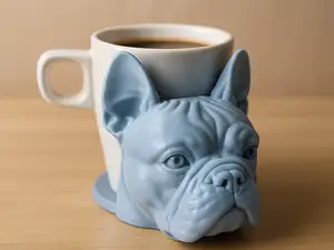 French Bulldog Head Coaster