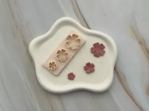 Flower Petals Polymer Clay Earrings Cutter