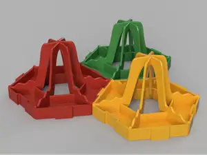 Interlocking Hex Bottle Drying Rack