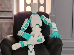 Big leather chair for 1/12 dioramas