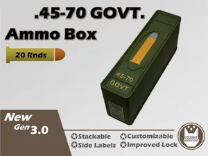 Ammo Storage Box .45-70 Government - 20 Rounds