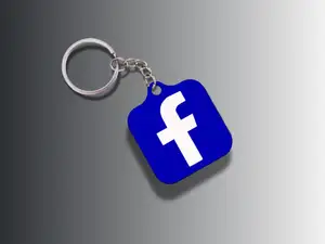 NFC Keychain with Facebook Logo