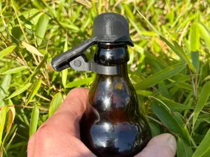 Beer Bottle Helmet with Clip