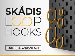 IKEA Skadis Loop Hooks Set (20–60 mm)