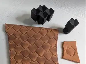 Scale Pattern Leather Stamp 1