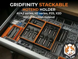 Gridfinity Bambu A1/A2L H2/H2C P2S X2D Nozzles