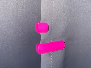 Overlapping slim Magnetic curtain clips