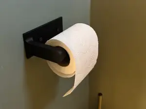 Toilet Paper Roll Holder (No drill/screws)