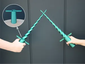 Telescoping Sword with Snake Grip