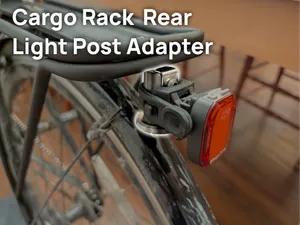 Bike Cargo Rack Rear Light Post Adapter