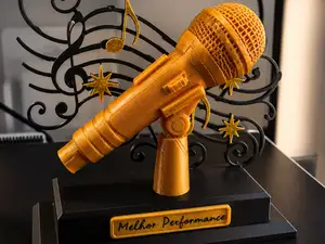 Trophy Mic Award – Singer/Karaoke Trophy - Custom