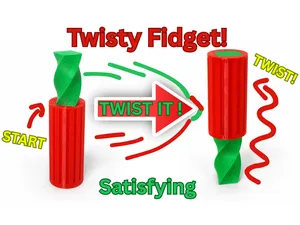 Twisty vortex spiral fidget toy
