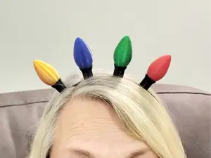 Christmas lights headband