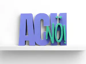 00134 Schriftzug Ach Nö!