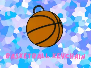 Basketball Keychain