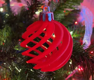 Spiral Christmas Ball Ornament