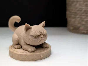 Mifflo the Cat on a Robot Vacuum