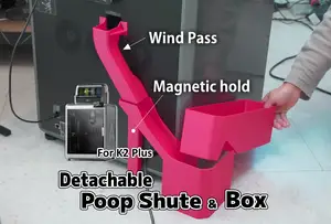 Poop Chute & Box For Creality K2 Plus