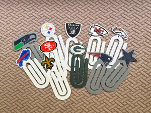 NFL Teams Oversized Paper clips
