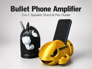 Cartoon Bullet Phone Amplifier Stand