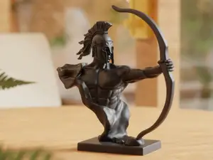 The Archer's Might – Spartan Warrior Sculpture