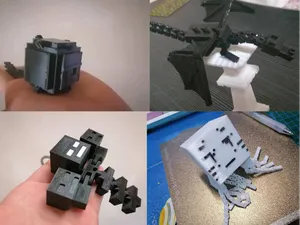 A collection of Minecraft movable mob models