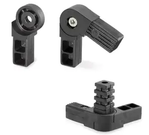 Connettore a snodo per tubi quadri 20mm 25mm