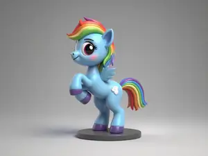 云宝-小马宝莉孩之宝pinky-儿童女孩涂色玩具