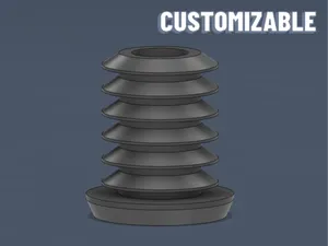 Pipe End Cap & Plug — Push-In Fit, Any Tube Size