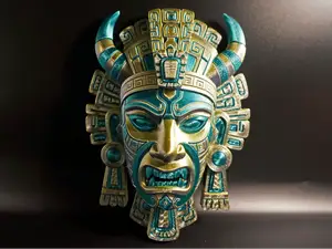 Jade Guardian: Mesoamerican Tribal Mask