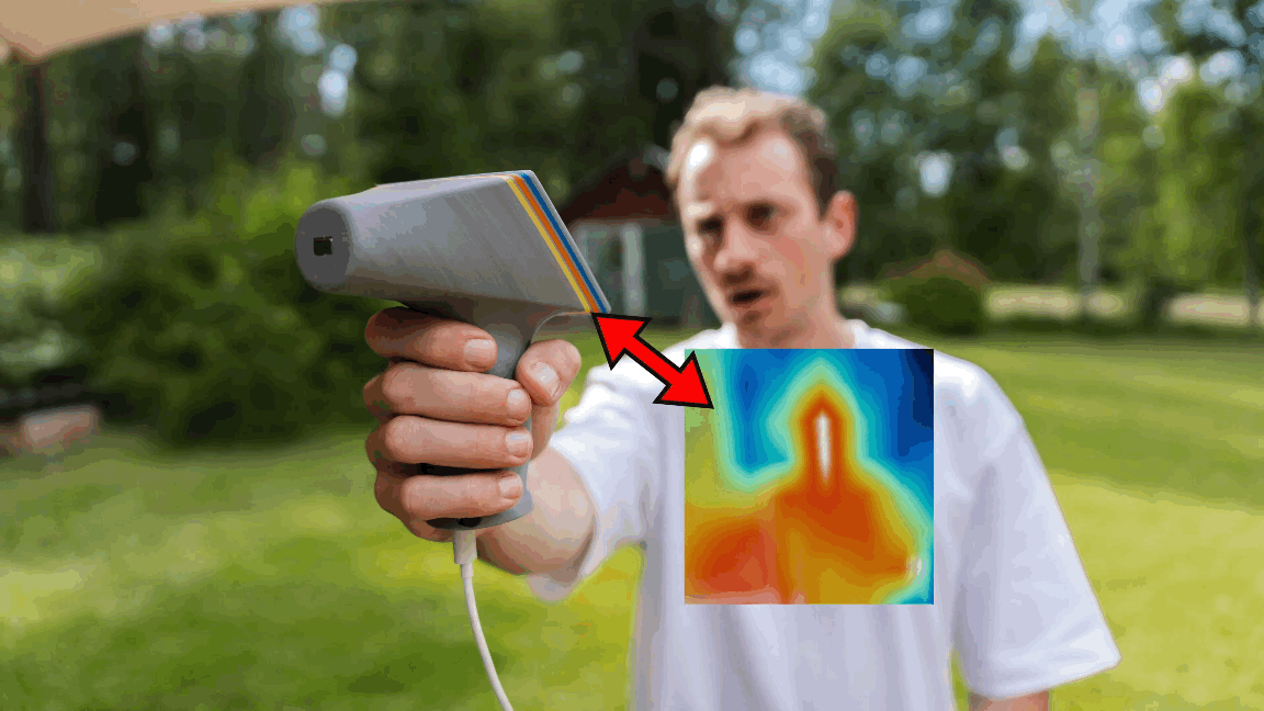 DIY Handheld Thermal Camera - ESP32 Heatmap