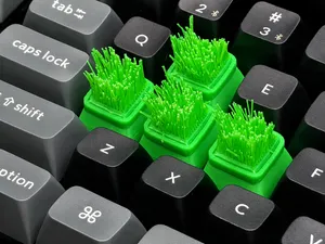 Touch Grass Meme Keycap