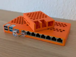 Raspberry Pi 4 B snap fit case integrated switch