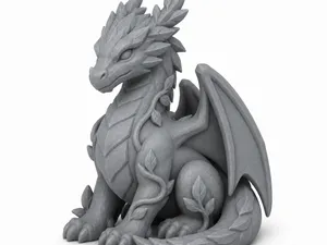 Cute forest dragon