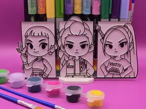 Kpop Demon Hunters Coloring Panel 2 Craft Diy
