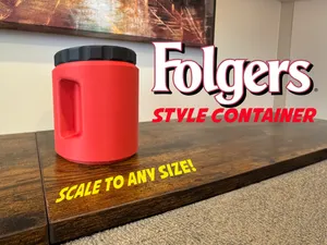 Folgers Style Container