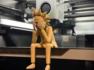 Sad Rick Sanchez Sitting on a ledge figurine!
