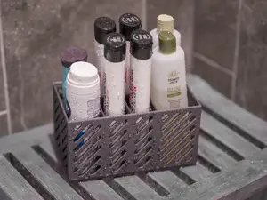 f412 Modern Shower Caddy w/ drip vents/holes
