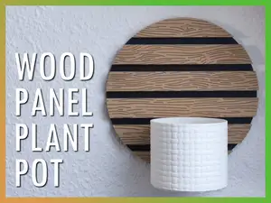 Modern Wood-Style Wall Panel & Planter System