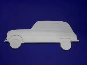 Décoration en relief Renault 4L