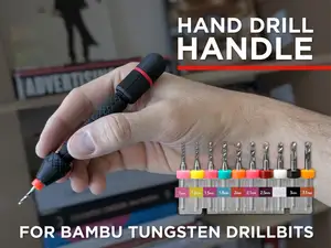 Drill Bit Handle for Bambu Tungsten Set