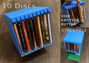 Retro Disc Holder | CD, DVD & Games | Stackable