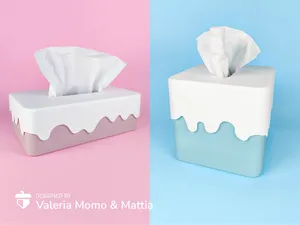 Dessert Tissue Box, 2 sizes, No Supports, No AMS