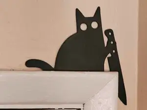 Knife Cat Door Topper