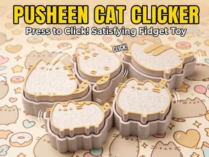 Pusheen Cat Fidget Clickers (5 Designs)