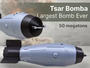Tsar Bomba | Largest Ever Nuclear Explosion | 50mt