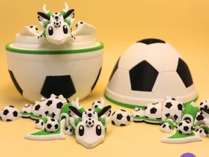 Soccer Dragon Flexi Fidget Toy