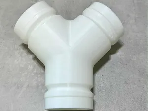 Grooved pipe Y-splitter