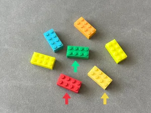 L E G O Compatible Brick 2x4 – 1:1 Scale